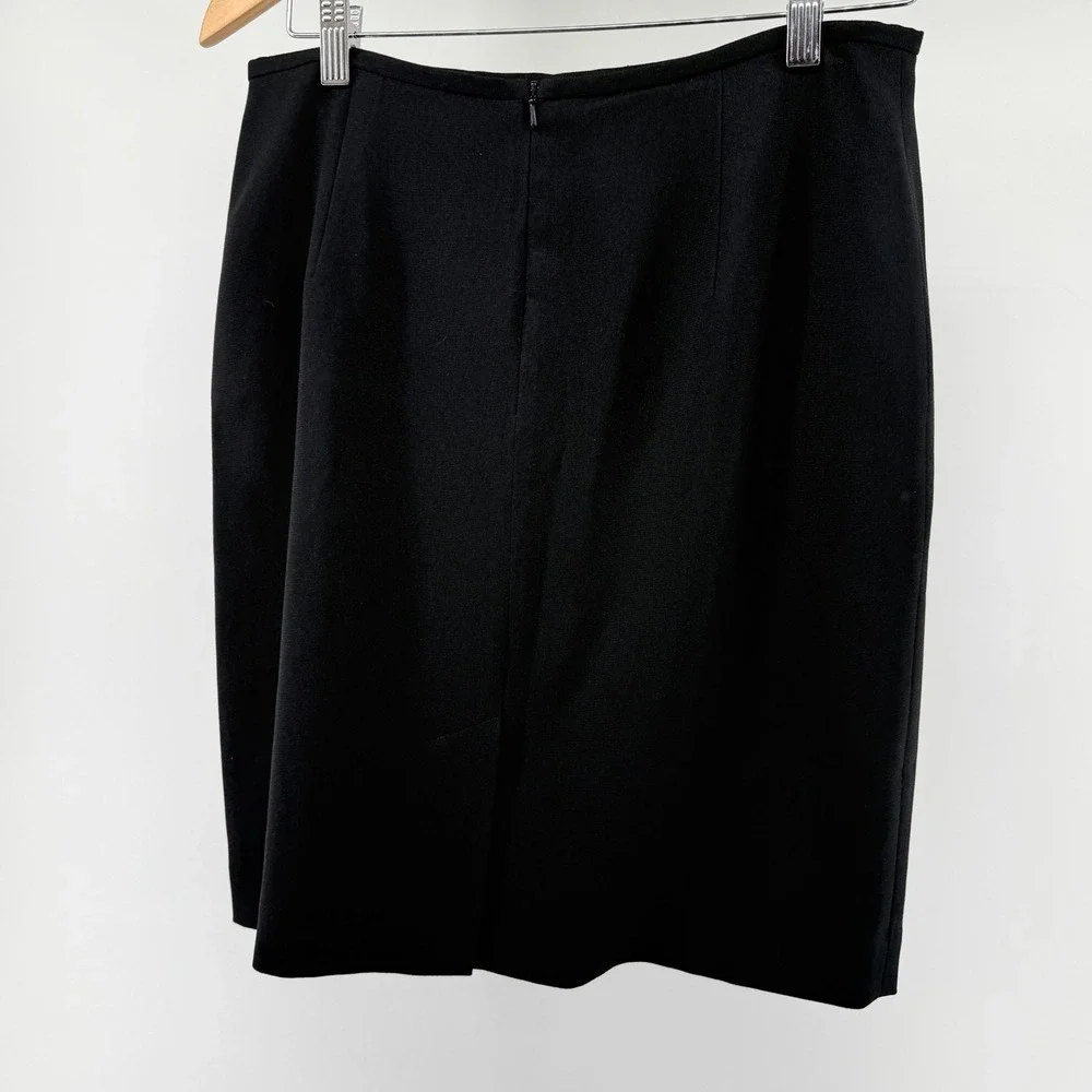 Classic Lauren Ralph Lauren Pencil Skirt Career Office Wear Black Size 12‎